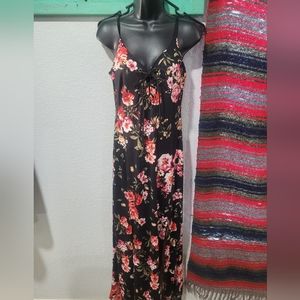 Beautiful floral v- neck maxi dress